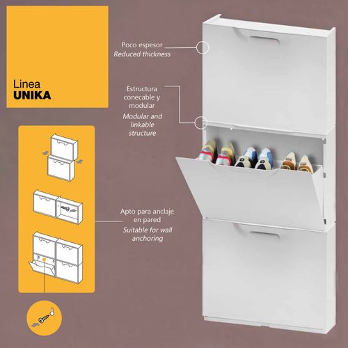 Lot De 2 Étagères À Chaussures Noires Et Étagères À Chaussures Blanches En Polypropylène