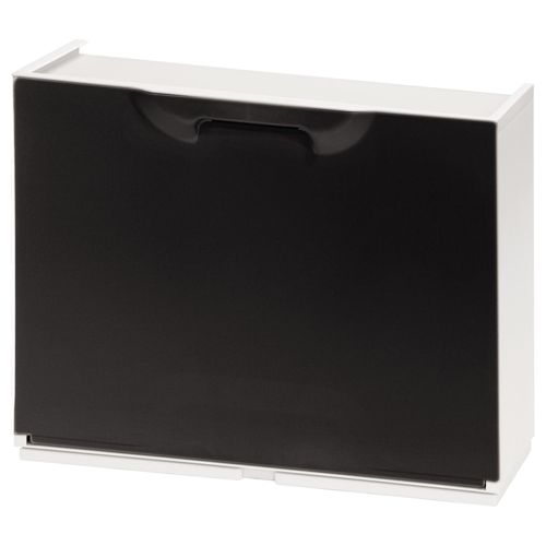 Lot De 2 Étagères À Chaussures Noires Et Étagères À Chaussures Blanches En Polypropylène