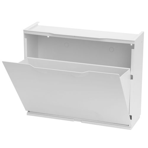 Lot De 2 Étagères À Chaussures Noires Et Étagères À Chaussures Blanches En Polypropylène