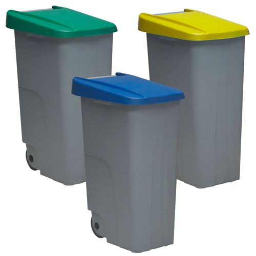 Pack De Recyclage Conteneur De Recyclage 85 L Fermés Chacun : 255l Au Total, En 3 Conteneurs