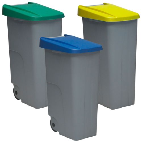 Pack De Recyclage Reciclo Fermé 3 X 110 L 3 Couleurs