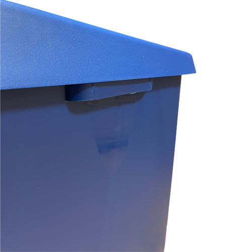 Conteneur  Recycle 110l, Fermé Avec Couvercle, Idéal Pour Le Recyclage, Avec Roues