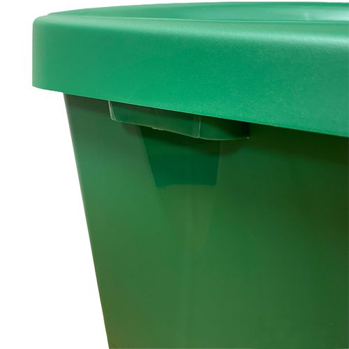 Recycle Conteneur 110 Litres, Fermé Avec Couvercle, Idéal Pour Le Recyclage Du Verre, Avec Roues
