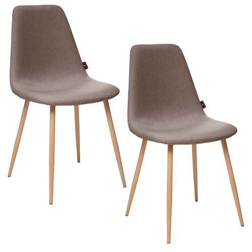 Ensemble De 4 Chaises Marron, 44x51x86