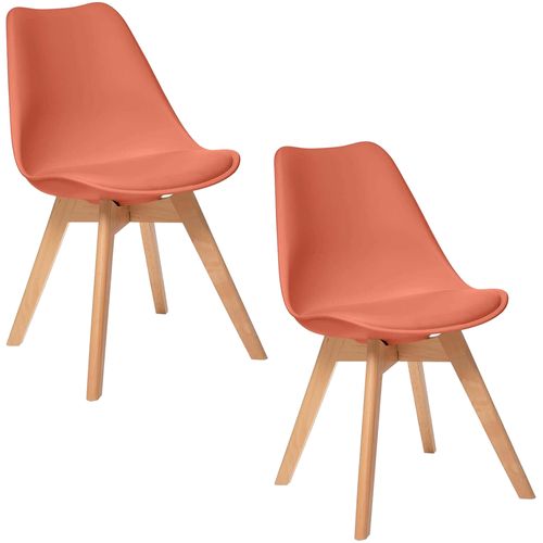 Ensemble De 4 Chaises En Terre Cuite L. 48 X P. 55 X H. 81 Cm