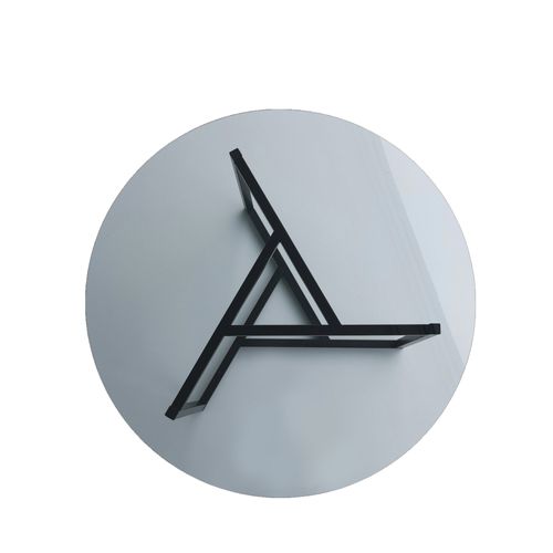 Tables Basses Rhin Ronde Structure Métallique En Couleur Noir Uni