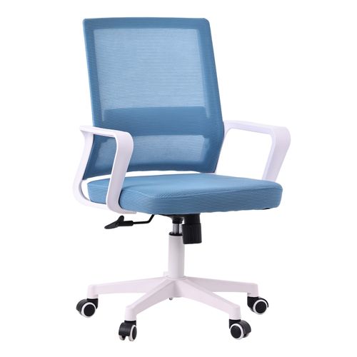 Chaise De Bureau En Tissu Mesh - Mars, Bleu, H.92cm, L.57cm, P.60cm