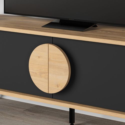 Meuble TV 2 Portes - L140 Cm