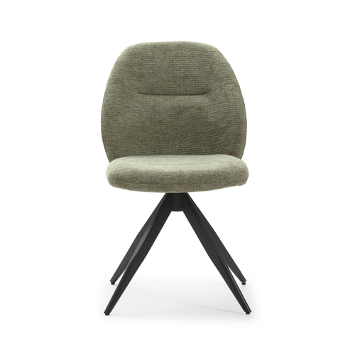 Lot De 2 Chaises Pivotantes En Tissu L47 Cm