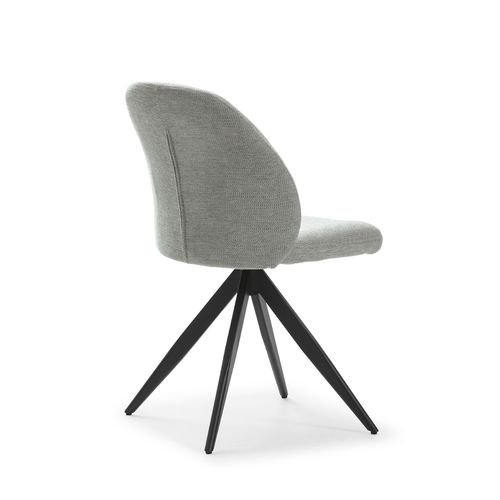 Lot De 2 Chaises Pivotantes En Tissu L47 Cm