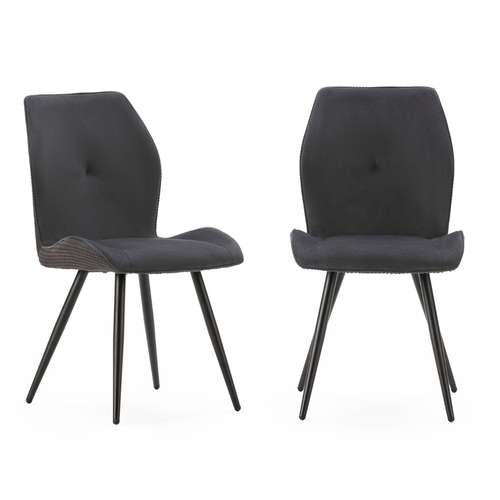 Lot De 2 Chaises En Tissu L45 Cm