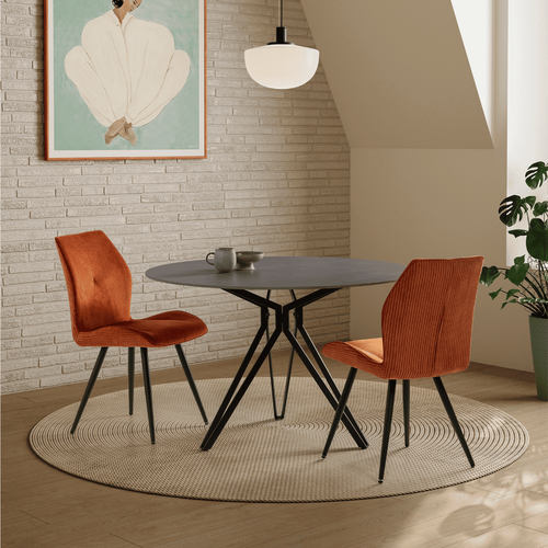 Lot De 2 Chaises En Tissu L45 Cm