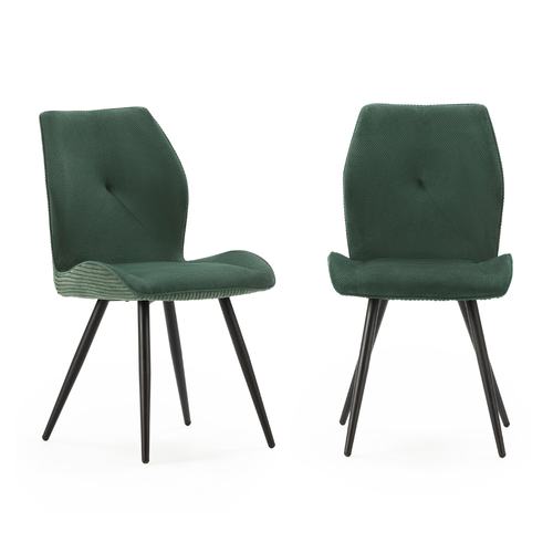 Lot De 2 Chaises En Tissu L45 Cm