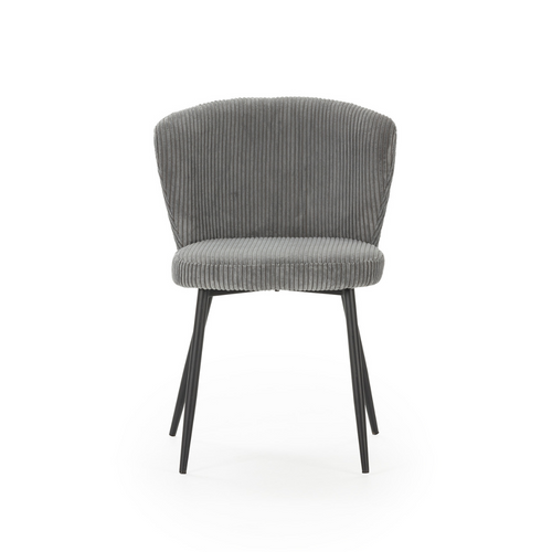 Lot De 4 Chaises En Tissu Avec Pieds En Métal L47 Cm