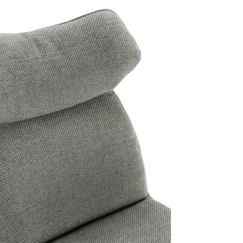 Lot De 2 Chaises En Tissu Avec Pieds En Métal Noir L47 Cm