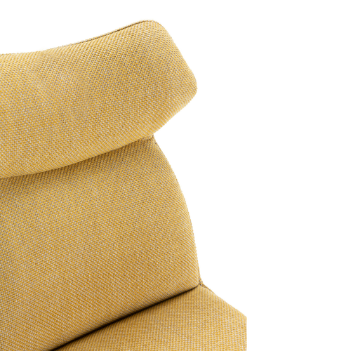 Lot De 2 Chaises En Tissu Avec Pieds En Métal Noir L47 Cm