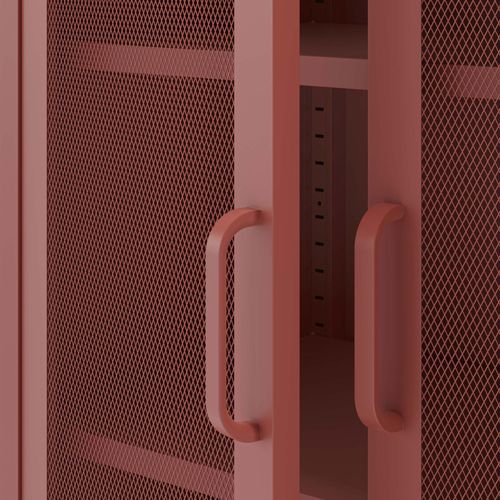 Vaisselier 2 Portes En Métal H170cm