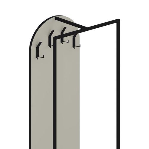 Meuble D'entrée 3 Étagères En Bois Et Métal H180cm