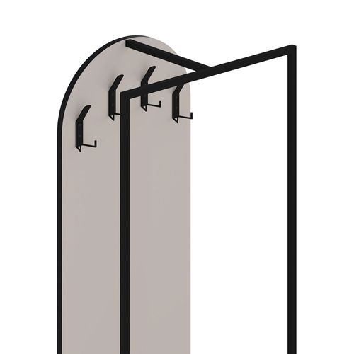 Meuble D'entrée 3 Étagères En Bois Et Métal H180cm