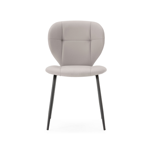 Lot De 2 Chaises Avec Pieds En Métal Noir L50 Cm