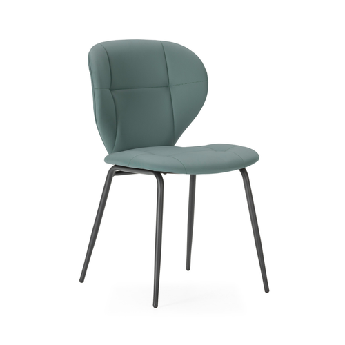 Lot De 2 Chaises Avec Pieds En Métal Noir L50 Cm