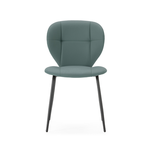 Lot De 2 Chaises Avec Pieds En Métal Noir L50 Cm