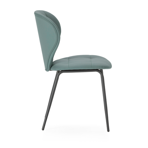 Lot De 2 Chaises Avec Pieds En Métal Noir L50 Cm