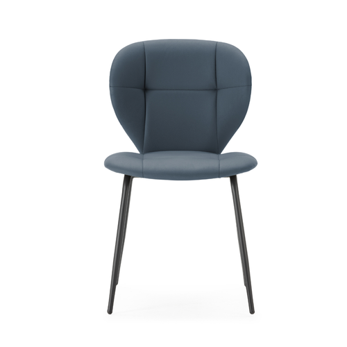 Lot De 2 Chaises Avec Pieds En Métal Noir L50 Cm