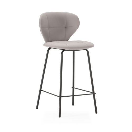 Lot De 2 Tabourets Avec Pieds En Métal Noir H67 Cm