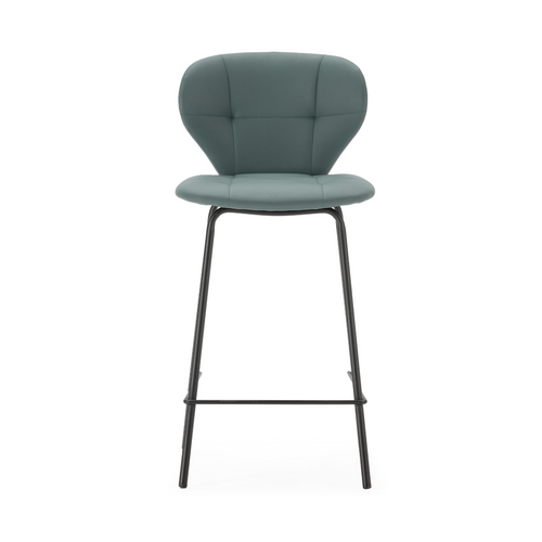 Lot De 2 Tabourets Avec Pieds En Métal Noir H67 Cm