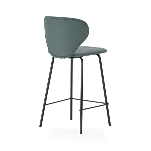 Lot De 2 Tabourets Avec Pieds En Métal Noir H67 Cm