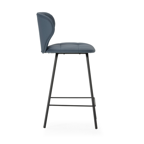 Lot De 2 Tabourets Avec Pieds En Métal Noir H67 Cm