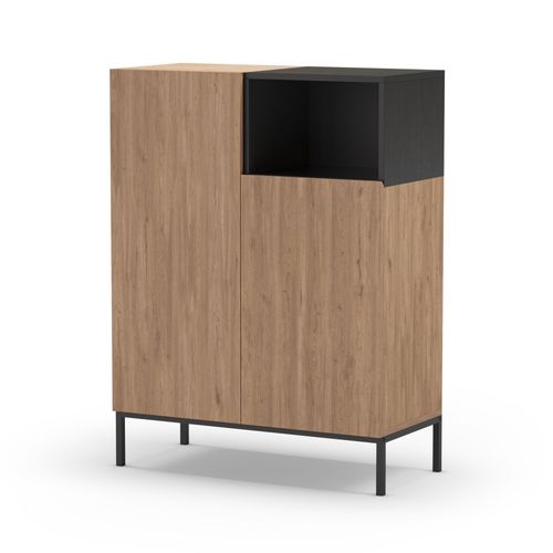 Buffet 2 Portes En Bois Et Métal L90cm