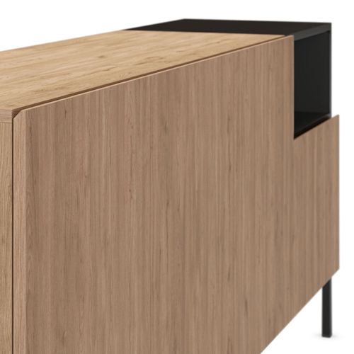 Buffet 4 Portes En Bois Et Métal L180cm