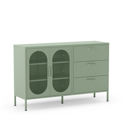 Buffet 2 Portes En Métal L140cm