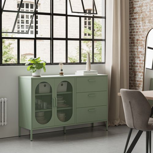 Buffet 2 Portes En Métal L140cm