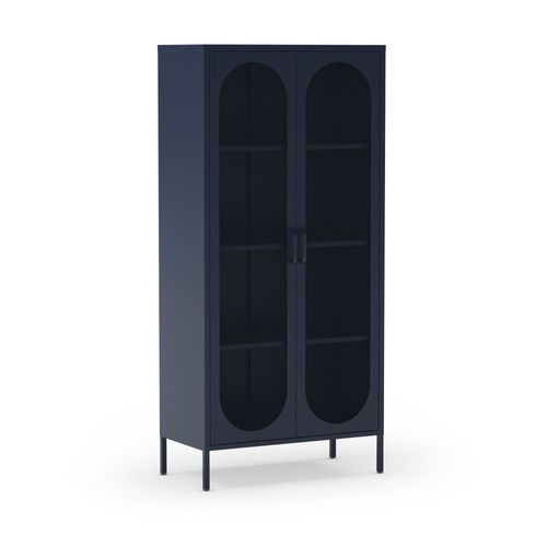 Vaisselier 2 Portes En Métal H170cm