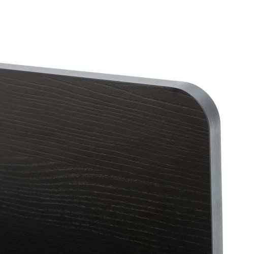 Lit coffre 160x200 cm BROOKLYN imitation chêne/noir