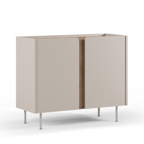 Buffet 2 Portes En Bois Et Métal L100cm