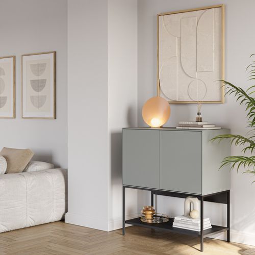 Buffet 2 Portes En Bois Et Métal L80cm