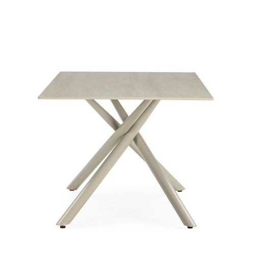 Table à Manger 8 Places En Céramique Et Métal