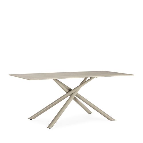 Table à Manger 8 Places En Céramique Et Métal