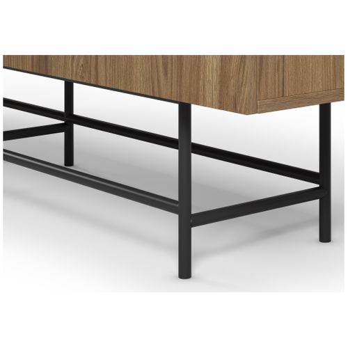 Buffet 200cm 4P ELDIA imitation chêne