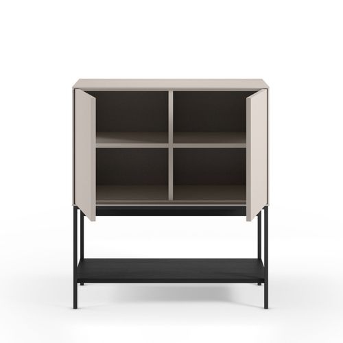 Buffet 2 Portes En Bois Et Métal H90cm