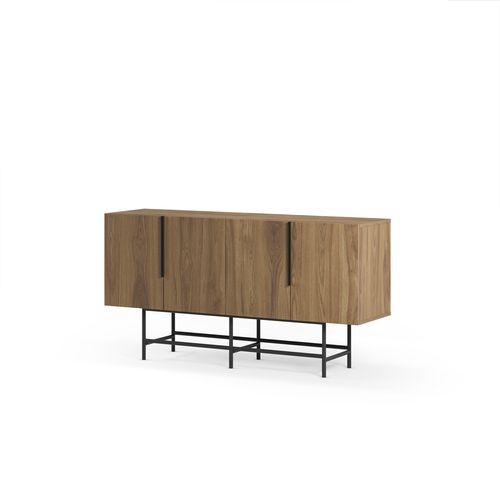 Buffet 150cm 4P ELDIA imitation chêne