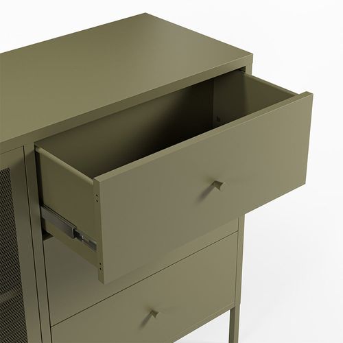 Buffet En Metal Vert Kaki - Latem