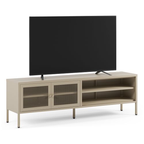 Meuble TV métal 160cm FAYNA beige