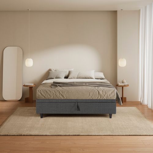 Sommier coffre 140x190 cm DREAMEA EDITION CELESTE