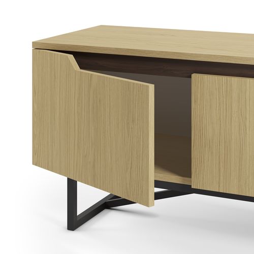 Meuble TV L.140cm JILL imitation chêne