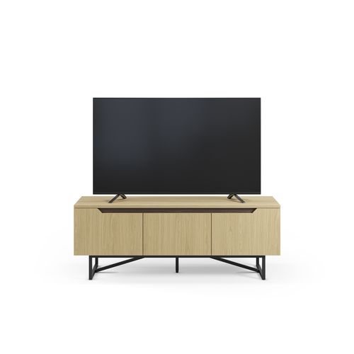 Meuble TV L.140cm JILL imitation chêne